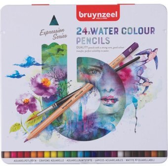 Bruynzeel Expression Aquarelle Kuru-Sulu Boya Kalemi Seti 24 Renk