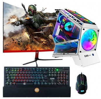 Dragos DRx349 (ATM00000691) Harici GeForce GTX 1050 Ti Ekran Kartlı AMD Ryzen 5 3600 8 GB DDR4 256 GB SSD 27 inç LED Panel FreeDos All In One Oyuncu Bilgisiyarı