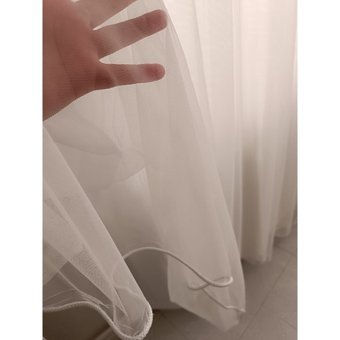 Karmaş Home Grek Tül Perde (Pilesiz 1x3) - 100 x 270 cm - Beyaz