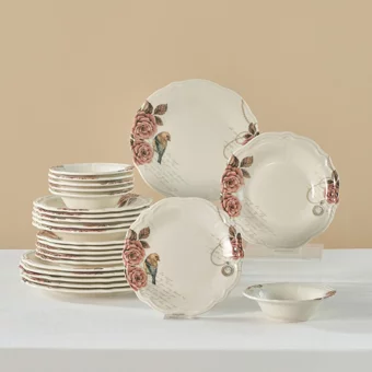 Karaca Roselle 24 Parça 6 Kişilik Yemek Takımı