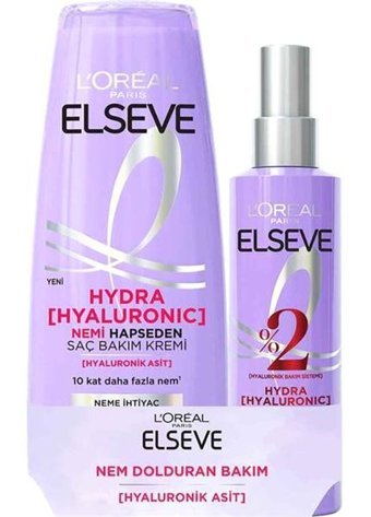 Elseve Hyaluron Saç Bakım Spreyi 150 Ml+ Hydra Nemlendirici 175 ml 3 Adet
