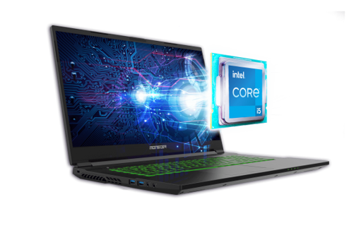 Monster Abra A7 V12.5.3 Harici GeForce GTX 1650 Ekran Kartlı Intel Core i5 11400H 16 GB Ram DDR4 500 GB SSD 17.3 inç FHD FreeDOS Laptop