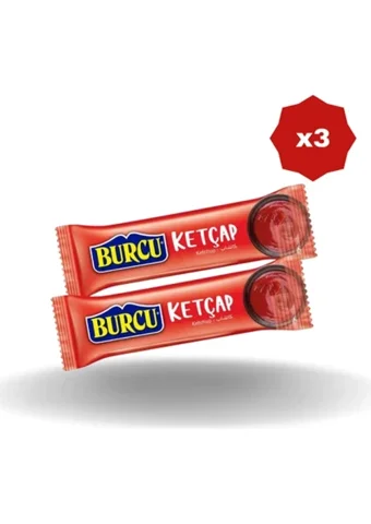 Burcu Poşet Ketçap 9gr - (3 Adet)