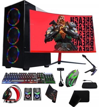 Ramtech Fullforce FF85 Harici GeForce GTX 1650 Ekran Kartlı Intel Core i5 6500 16 GB DDR4 256 GB SSD 23.6 inç Curved Panel FreeDos All In One Oyuncu Bilgisiyarı