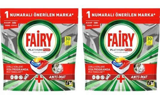 Fairy Platinum Plus Kapsül 30 Lu Limon Kokulu x 2 Adet