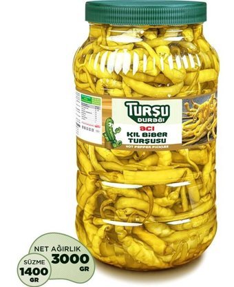 TURŞU DURAĞI Acı Kıl Biber Turşusu |3 Kg