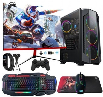 Dragos DRx844 (ATM00001254) Harici Radeon RX 550 Ekran Kartlı Intel Core i5 10400F 16 GB DDR4 256 GB SSD 23.6 inç FHD FreeDos All In One Oyuncu Bilgisiyarı