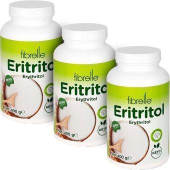 Fibrelle Eritritol Sıfır Kalori Erythritol 400 Gr x 3