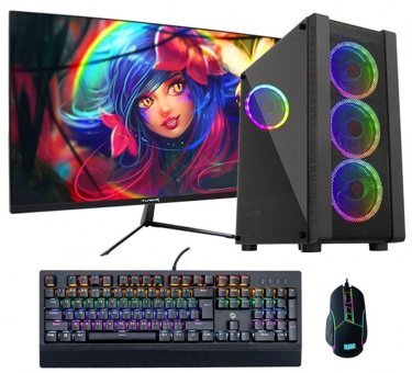 Turbox Tx411 (ATM900064) Harici GeForce GTX 1050 Ti Ekran Kartlı Intel Core i7 3770 8 GB DDR3 256 GB SSD 23.6 inç FHD FreeDos All In One Oyuncu Bilgisiyarı