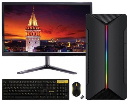 Turbox Tx758 ATM9922424 Paylaşımlı Ekran Kartlı Intel Core i3-2100 8 GB Ram DDR3 128 GB SSD Tower FreeDos Masaüstü Bilgisayar