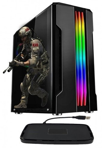 Ramtech Fullforce FF146 Harici GeForce RTX 2060 Super Ekran Kartlı Intel Core i3-10100 32 GB Ram DDR4 128 GB SSD FreeDos Masaüstü Bilgisayar