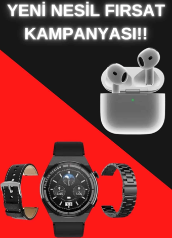 Eldenör Akıllı Saat ve Kulaklık Seti Bildirim Görme Arama Cevaplama ANC Özelliği