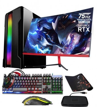 Ramtech Fullforce FF123 Harici GeForce RTX 2060 Super Ekran Kartlı Intel Core i5 6500 8 GB DDR4 128 GB SSD 27 inç Curved Panel FreeDos All In One Oyuncu Bilgisiyarı