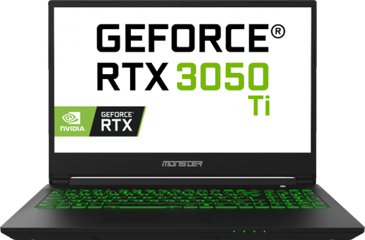 Monster Abra A5 V17.3.1 Harici GeForce RTX 3050 Tİ Ekran Kartlı Intel Core i7 11800H 16 GB Ram DDR4 512 GB SSD 15.6 inç FHD Windows 10 Home Laptop