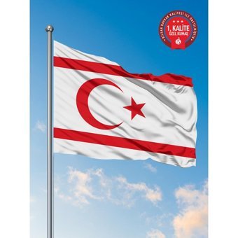 Bilsan Kktc Ülke Bayrağı 70 x 105 cm - Raşel Kumaş