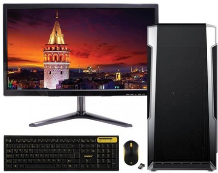 Turbox Tx42 ATM00000109 Paylaşımlı Ekran Kartlı Intel Core i3-530 4 GB Ram DDR3 128 GB SSD Tower FreeDos Masaüstü Bilgisayar