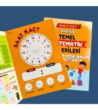 Okhool Yaz Sil Temel Matematik Becerileri Alıştırma Kitabı