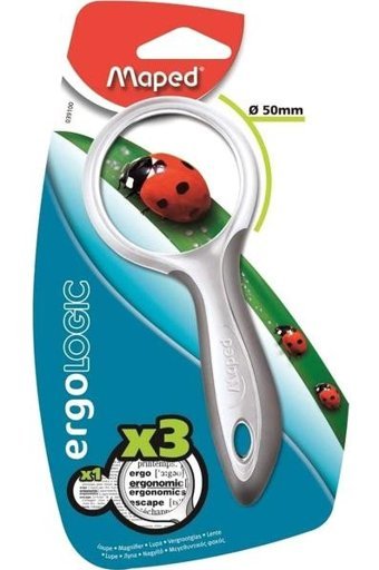 Maped Büyüteç Ergologıc X3 50 mm Gri 039100