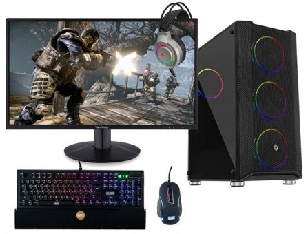Dragos DRx232 (ATM00000484) Harici Radeon RX 550 Ekran Kartlı Intel Core i5 10400F 8 GB DDR4 256 GB SSD 23.8 inç IPS Panel FreeDos All In One Oyuncu Bilgisiyarı