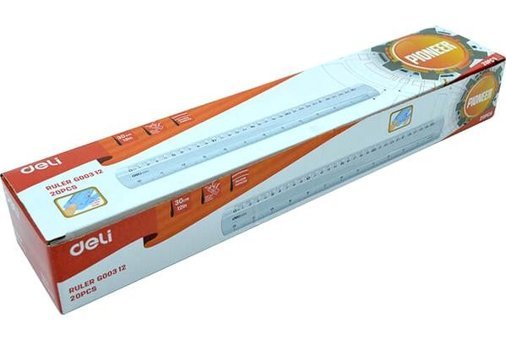 Deli G00312 Cetvel Şeffaf 30 cm