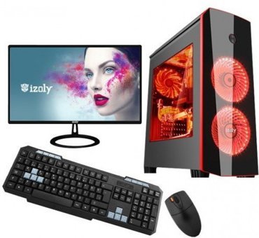 Izoly K303 Harici GeForce GTX 1050 Ekran Kartlı Intel Core i7-860 8 GB Ram DDR3 Tower FreeDos Masaüstü Bilgisayar
