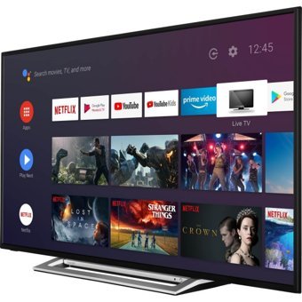 Toshiba 50UA3A63DT 50 inç 4K Ultra HD 126 Ekran Çerçevesiz Flat Uydu Alıcılı Smart Led Android Televizyon