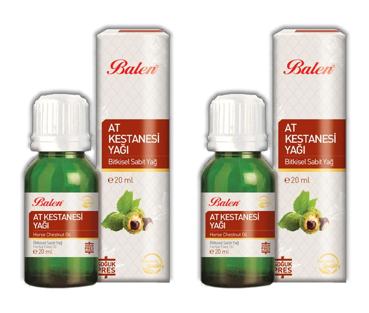 Balen At Kestanesi Yağı (Soğuk Pres) 20 ml 2 Adet