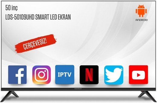 Navitech LDS-50109UHD 50 inç 4K Ultra HD 126 Ekran Flat Smart Led Android Televizyon