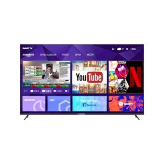 Telenova 55S1101 55 inç 4K Ultra HD 139 Ekran Çerçevesiz Flat Uydu Alıcılı Smart Led Android Televizyon