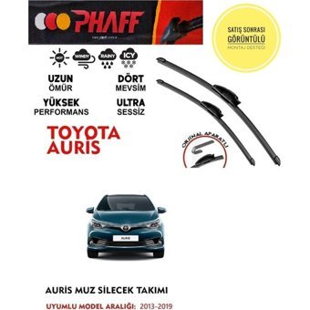 Phaff Toyota Auris Ön Silgeç Sileceği Takımı 2019 Model Araca Özel Aparat