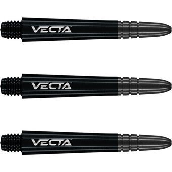 Winmau 7025-401 Vecta Dart Şaft Seti Intermediate - Siyah