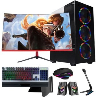 Ramtech Fullforce FF95 Harici GeForce GTX 1650 Ekran Kartlı Intel Core i5-4570 8 GB Ram DDR3 128 GB SSD FreeDos Masaüstü Bilgisayar