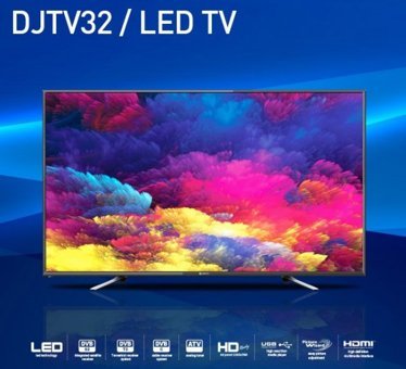 Dijitsu DJTV32 32 inç Hd Ready 80 Ekran Flat Uydu Alıcılı Led Televizyon