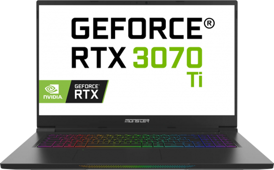 Monster Tulpar T7 V21.9 Harici GeForce RTX 3070 Ti Ekran Kartlı Intel Core i7 12700H 16 GB DDR5 500 GB SSD 17.3 inç FreeDOS Gaming Laptop