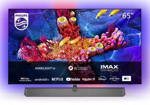 Philips 65OLED907 65 inç 4K Ultra HD 164 Ekran Amblight Çerçevesiz Flat Uydu Alıcılı Smart Oled Android Televizyon
