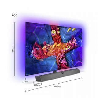 Philips 65OLED907 65 inç 4K Ultra HD 164 Ekran Amblight Çerçevesiz Flat Uydu Alıcılı Smart Oled Android Televizyon
