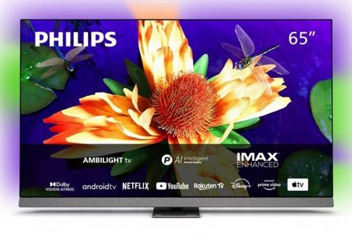 Philips 65OLED807 65 inç 4K Ultra HD 164 Ekran Amblight Çerçevesiz Flat Uydu Alıcılı Smart Oled Android Televizyon