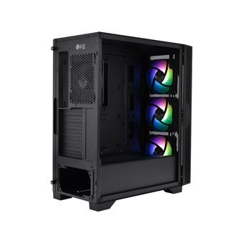 Thermaltake Versa T25 RGB Sıvı Soğutmalı 4 Fanlı Siyah Dikey Kullanım Mid Tower Oyuncu Bilgisayar Kasası