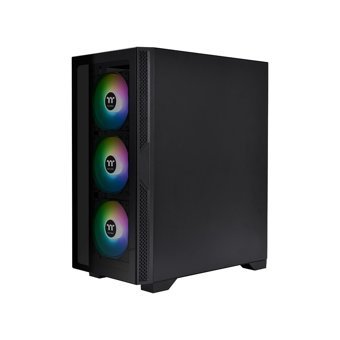 Thermaltake Versa T25 RGB Sıvı Soğutmalı 4 Fanlı Siyah Dikey Kullanım Mid Tower Oyuncu Bilgisayar Kasası