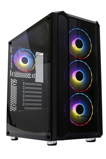 Everest Grand RGB Mesh 4 Fanlı Siyah Dikey Kullanım Mid Tower Oyuncu Bilgisayar Kasası