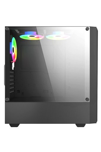 Blueforce Strix RGB Mesh Sıvı Soğutmalı 6 Fanlı Siyah Dikey Kullanım ITX Oyuncu Bilgisayar Kasası