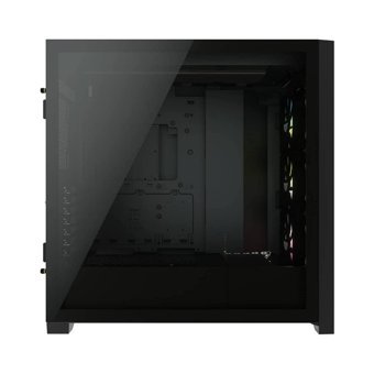 Corsair Icue 4000X CC-9020133-EU RGB Mesh Sıvı Soğutmalı 6 Fanlı Siyah Dikey Kullanım Mid Tower Oyuncu Bilgisayar Kasası