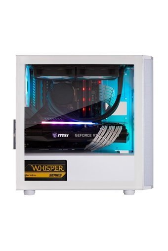 BitFenix Nova Mesh Se Nsm-150 RGB Mesh 3 Fanlı Beyaz Dikey Kullanım Micro ATX Oyuncu Bilgisayar Kasası