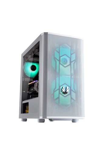 BitFenix Nova Mesh Se Nsm-150 RGB Mesh 3 Fanlı Beyaz Dikey Kullanım Micro ATX Oyuncu Bilgisayar Kasası
