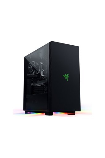 Razer Tomahawk A1 RGB Sıvı Soğutmalı 3 Fanlı Siyah Dikey Kullanım Mid Tower Oyuncu Bilgisayar Kasası