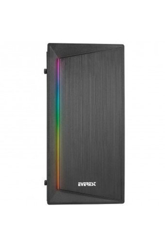 Everest Blazon RGB Mesh 1 Fanlı Siyah Dikey Kullanım Micro ATX Oyuncu Bilgisayar Kasası