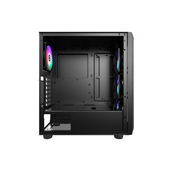Power Boost VK-P3380B RGB Mesh Sıvı Soğutmalı 4 Fanlı Siyah Dikey Kullanım Mid Tower Oyuncu Bilgisayar Kasası