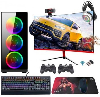 Turbox Tx821 (ATM00000789) Harici GeForce GTX 1050 Ti Ekran Kartlı Intel Core i5 3470 16 GB DDR3 256 GB SSD 23.6 inç FreeDos All In One Oyuncu Bilgisiyarı