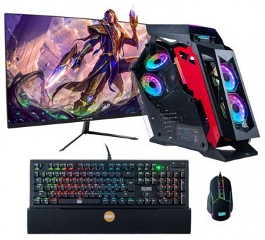 Dragos DRx689 (ATM00000835) Harici Radeon RX 550 Ekran Kartlı Intel Core i3 10100F 16 GB DDR4 256 GB SSD 23.8 inç FHD FreeDos All In One Oyuncu Bilgisiyarı