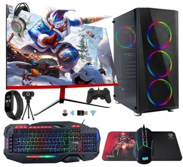 Dragos DRx846 (ATM00001256) Harici Radeon RX 550 Ekran Kartlı AMD Ryzen 5 3600 16 GB DDR4 256 GB SSD 23.6 inç FHD FreeDos All In One Oyuncu Bilgisiyarı